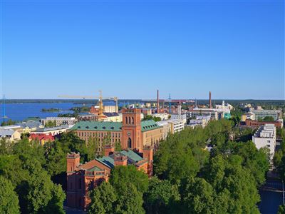 Blick auf Vaasa, Finnland